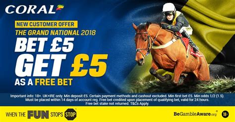 coral free 5 bet grand national|coral grand national betting odds.